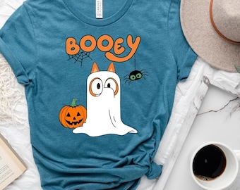 Booey Halloween Spooky Season Shirt, Funny for Kids Men Women T-Shirt, Halloween Shirt, Funny Halloween T-shirt, Trick or Treat Shirt