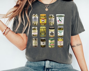 Pickle T-shirt, Comfort Colors Shirt, Vintage Canned Pickles Shirt, Pickle Jar Shirt, Vintage Comfort Colors Shirt, Women Gift Shirt