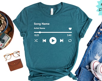 Custom Song Playlist Shirt: Personalized Music Tee