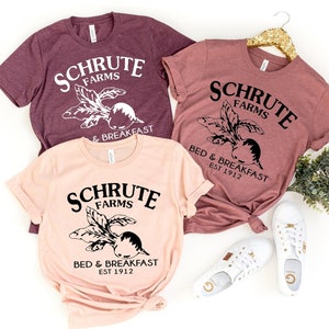 Schrute Farms Shirt, The Office, Schrute Farms, Bed and Breakfast Shirt, est 1812, the office tv show, Michael Scott, Dwight Schrute,schrute