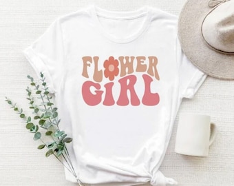 Flower Girl Shirt, Flower Girl Proposal Shirt, Wedding Shirt, Junior Bridal Party, Flower Girl Gift, Flower Girl Top Ideas