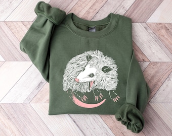 Opossum Sweatshirt, Opossum Lover Shirt, Cute Sweatshirt, Fall Oversized T-Shirt