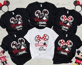 Disney Birthday Girl and Boy Shirt, Disney Birthday Family Shirt, Disney Trip 2026, Disney Birthday Squad Shirt, Disney Birthday Girl Shirts