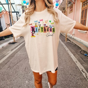 Disney Birthday Girl Shirt, Disneyland Birthday Girl Shirts,Matching Disney Retro Park Women Paste, Disneyworld Disneyland Park Shirt