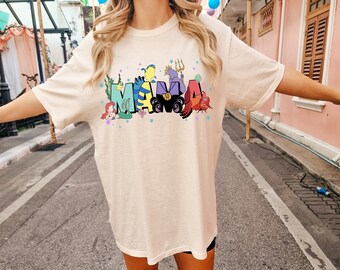 The Little Mermaid Disney Mama Shirt, Disney Mother's Day, Gift For Mom, Disneyland Trip Tee