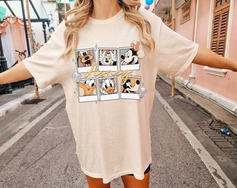 Vintage Disney Mickey Polaroid Shirt, Mickey and Friends Shirt, Disneyland Shirt, Disneyworld Shirt, Disney Family Shirts