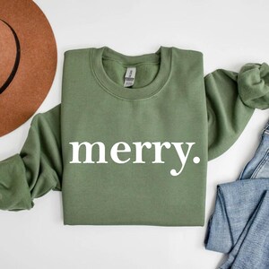 Christmas Sweatshirt, Merry Christmas Sweatshirt, Christmas Shirt for Women, Christmas Crewneck Sweatshirt, Holiday Sweater, Christmas Gift