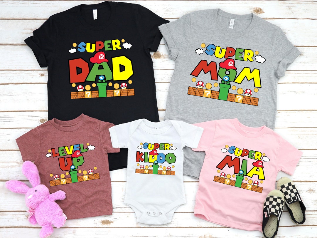 Custom Super Daddio Shirt , Super Mario Birthday Shirt, Super Mario ...