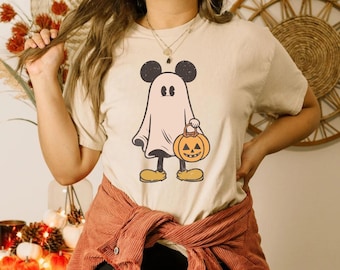 Mickey Ghost Halloween Shirt, Retro Mickey Spooky Season Shirt, Mickey's Not So Scary Halloween Shirt, Halloween Pumpkin Shirt,Halloween Boo