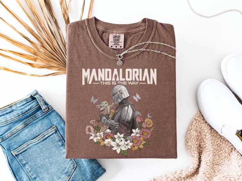 Retro Star Wars Shirt, Star Wars Mandalorian T-shirt, Star Wars This Is The Way Tee, Funny Magic Kingdom, Disney Family Trip