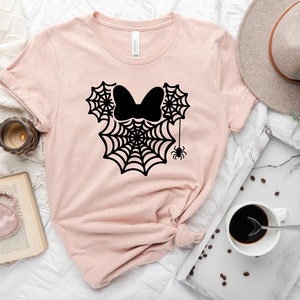 Minnie Mouse Spider Web Halloween Shirt, Disney Halloween Shirt, Minnie Mouse Halloween Shirt, Minnie Halloween Tee,Halloween Spider Web Tee