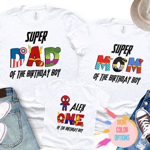 Superhero Shirt, Superhero Birthday Party, Birthday Superhero, Matching Family T-Shirt, Superhero Family Shirt, Superhero Custom Shirt