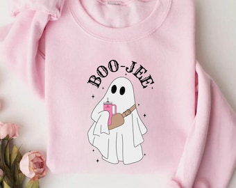 Halloween Ghost Sweatshirt, Boo Jee Shirt, Boo Shirt, Spooky Ghost Shirt, Spooky Season Ghost Sweater, Spooky Vibes Shirt, Halloween Gifts