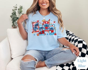 Stitch Valentine Shirt, Stitch Tshirt, Disney Valentine Shirt, Stitch Love Shirt, Love Tee, Valentine Tee