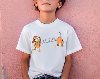 Custom Slinky T-Shirt, Disney Dog Shirt, Custom Toy Story Slinky Dog Shirt, Personalized Gift, Slinky Shirt, Birthday Gift