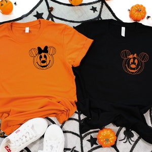 Disney Halloween Shirts-Disney Halloween Family Shirts-Disney Halloween Couple-Disney Shirts-Disney Pumpkin Shirts-Halloween Mickey Minnie