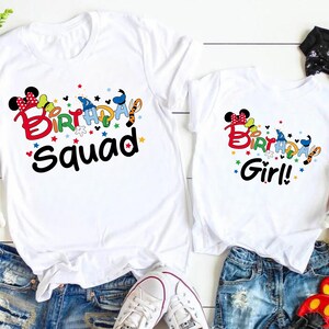 Disney Birthday Shirt, Disney Birthday Squad, Birthday Matching Shirts, Disney Birthday Trip, Disney Family Matching Birthday Shirts