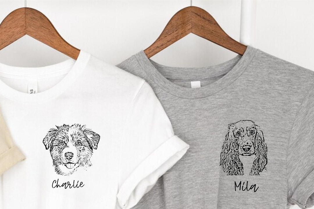 Custom Pet Shirt Pet Photo Name Custom Dog Shirt Personalized Dog Shirt