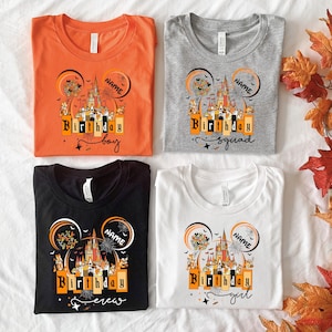 Halloween Birthday Shirt, Mickey and Friends Birthday Shirt, Disney Birthday Girl, Disney Birthday Squad, Disney Birthday Trip Shirt