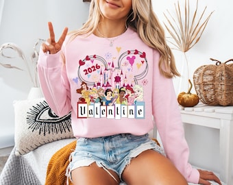 Disney Valentine's Day T-Shirt, Matching Valentines Shirts, Mickey And Minnie Friends Sweatshirt, Valentines Gift Etsy