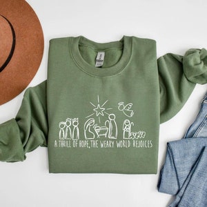 Christian Christmas Sweatshirt, Nativity Scene Sweater, Christmas Nativity Shirt, True Story Nativity, Religious Christmas Gifts, Jesus Tee