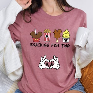 Disney Vacation Shirt, Snacking For Two Pregnancy Announcement Shirt, Disney Shirts For Women, Funny Mom to be T-shirt