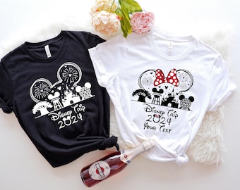 Custom Disney Trip 2026 Shirts, Family Disneyland Shirt, Disney Squad Tshirt,Minnie And Mickey 2026 Sweatshirt, Cute First Disney Trip Shirt