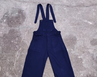 Salopette bleue enfant Au Molinel Taille 8 ans 1950's Deadstock - Vêtement de travail français