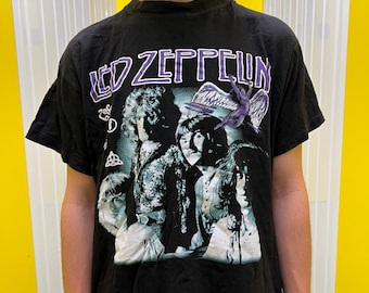 Vintage T-shirt Size L Led Zeppelin Mothership Gildan - Etsy
