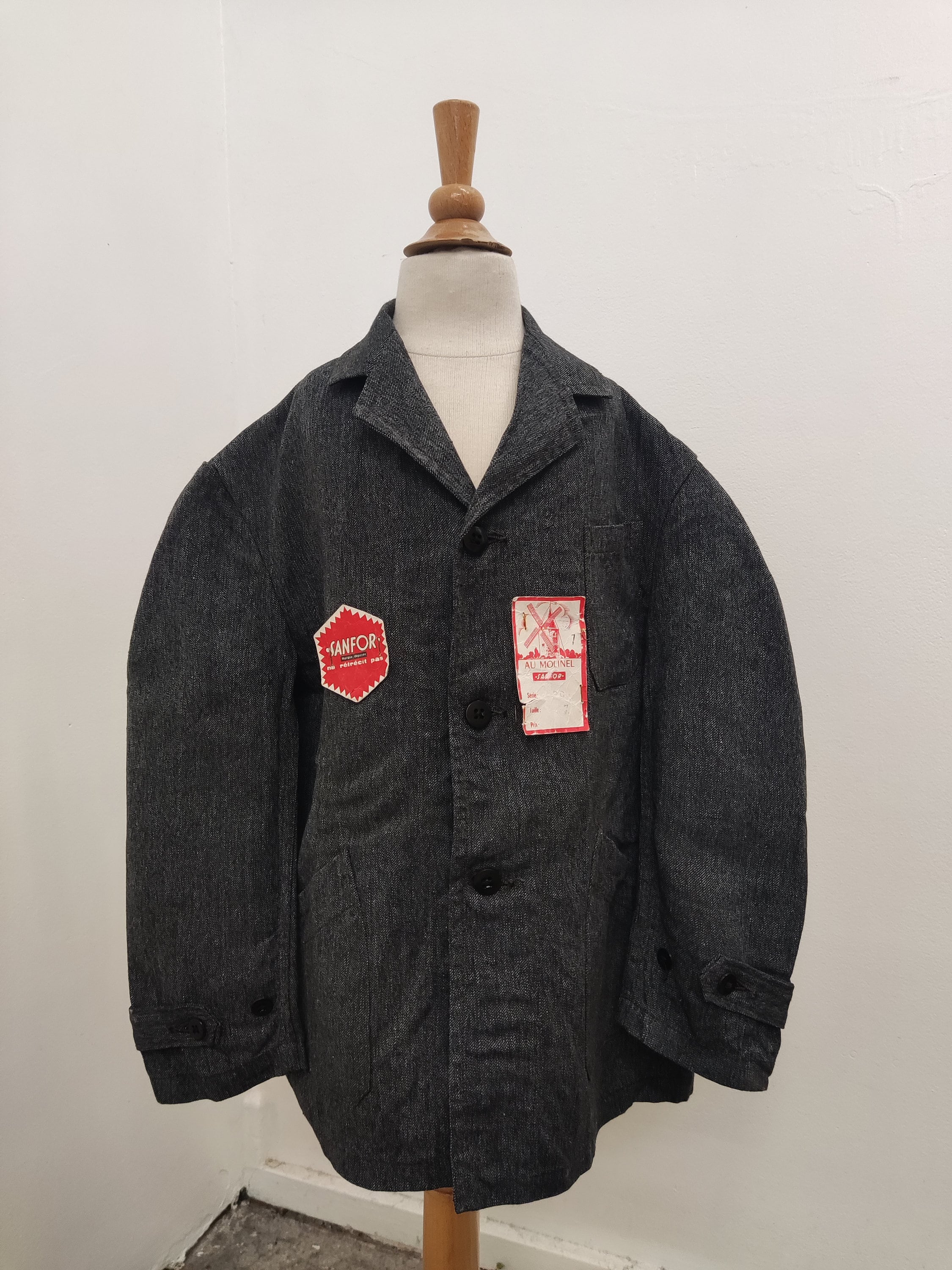 Vintage Salt and Pepper Work Jacket - Etsy Vintage Salt and Pepper Work Jacket - Etsy