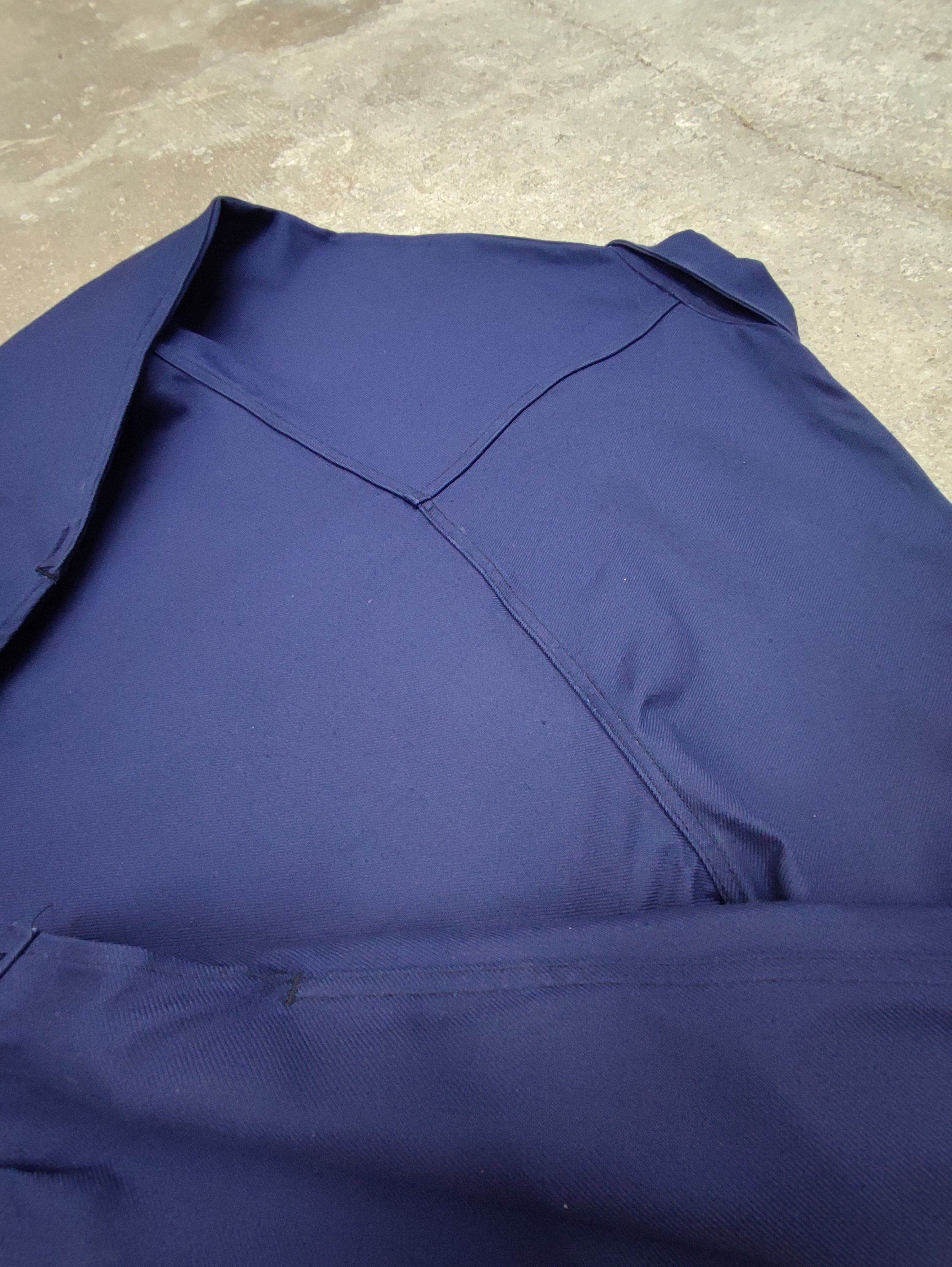 Veste De Travail Bleu 1950's Adolphe Lafont Manches Raglan - Etsy