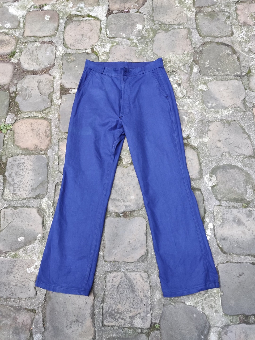 Pantalon De Travail Bleu Danton 1960s Taille 44 Vêtement De - Etsy