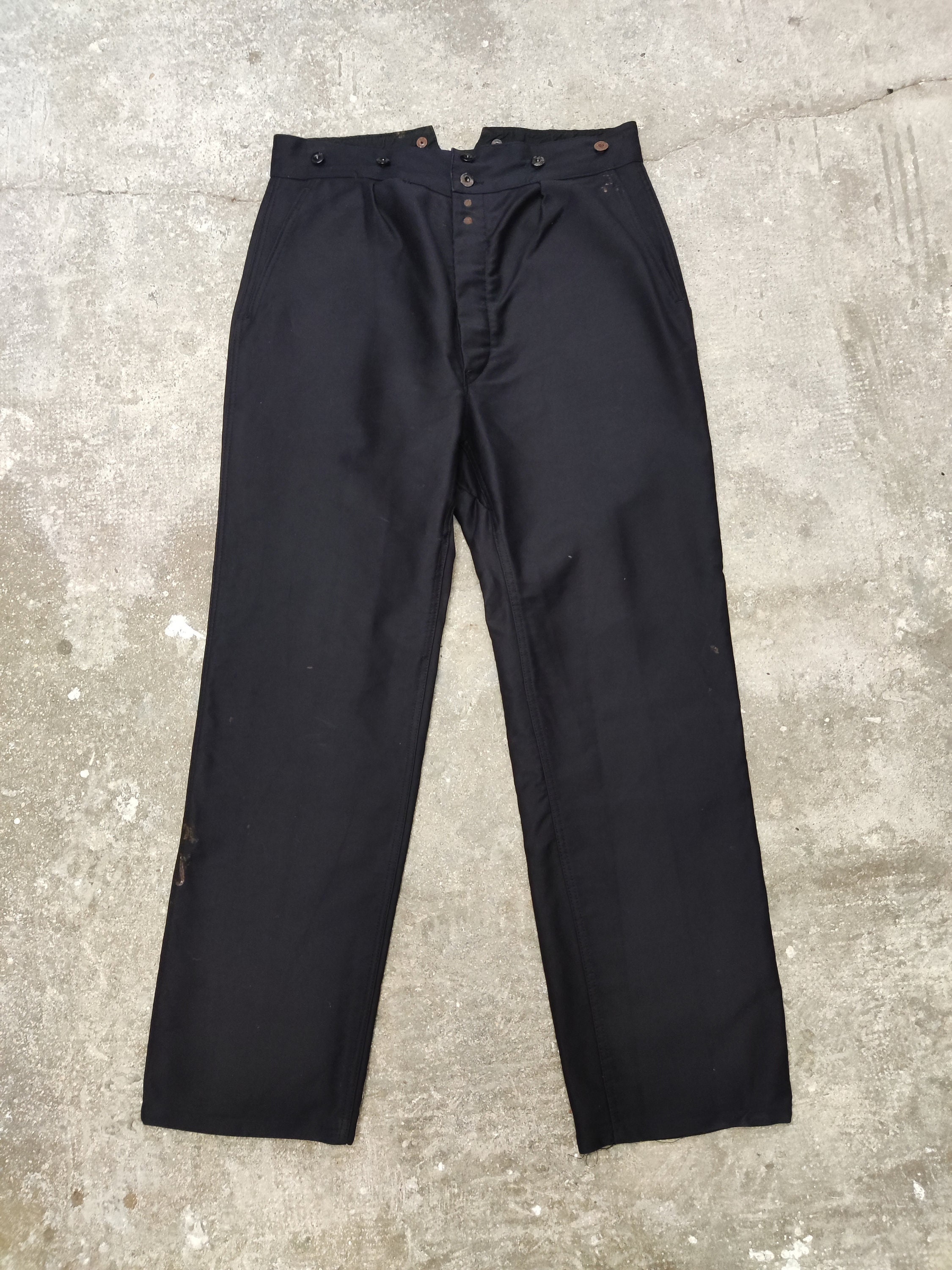 Black Moleskin Pants - Etsy