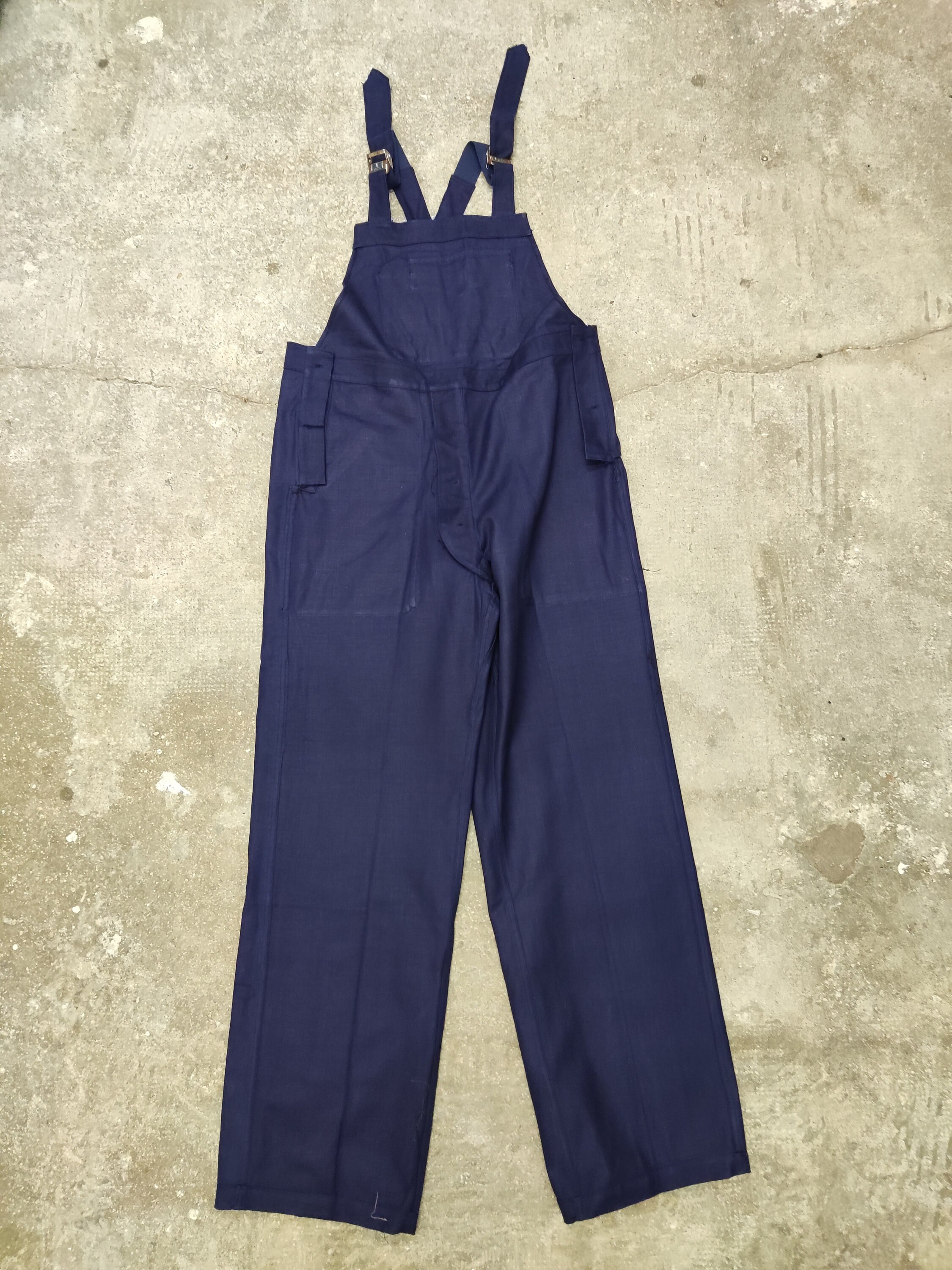 Salopette Bleu Metis Lin coton Robur Deadstock 1950s Taille 44 80 Vetement De Travail Francais Vintage Etsy