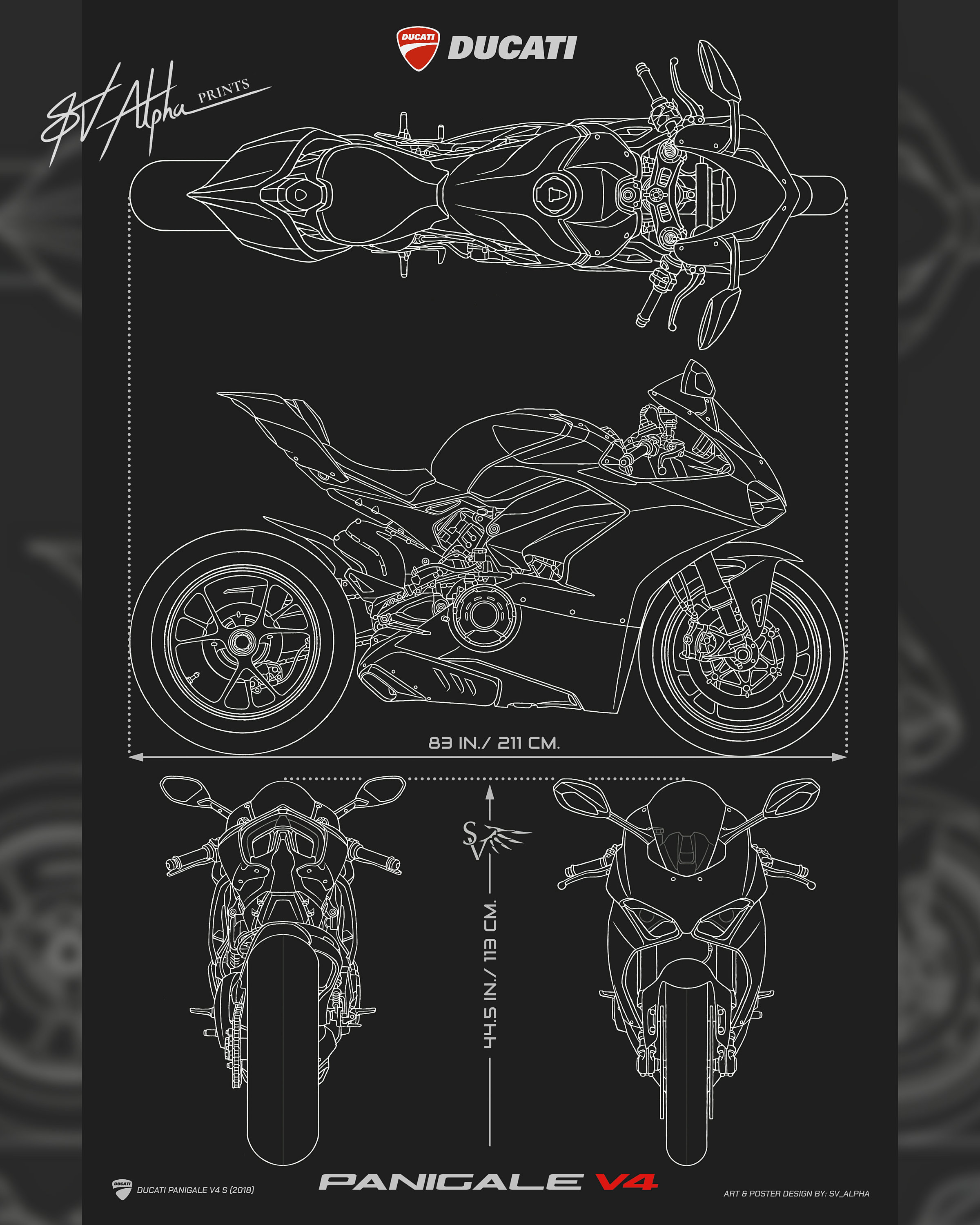 Ducati Panigale V4 Blueprint