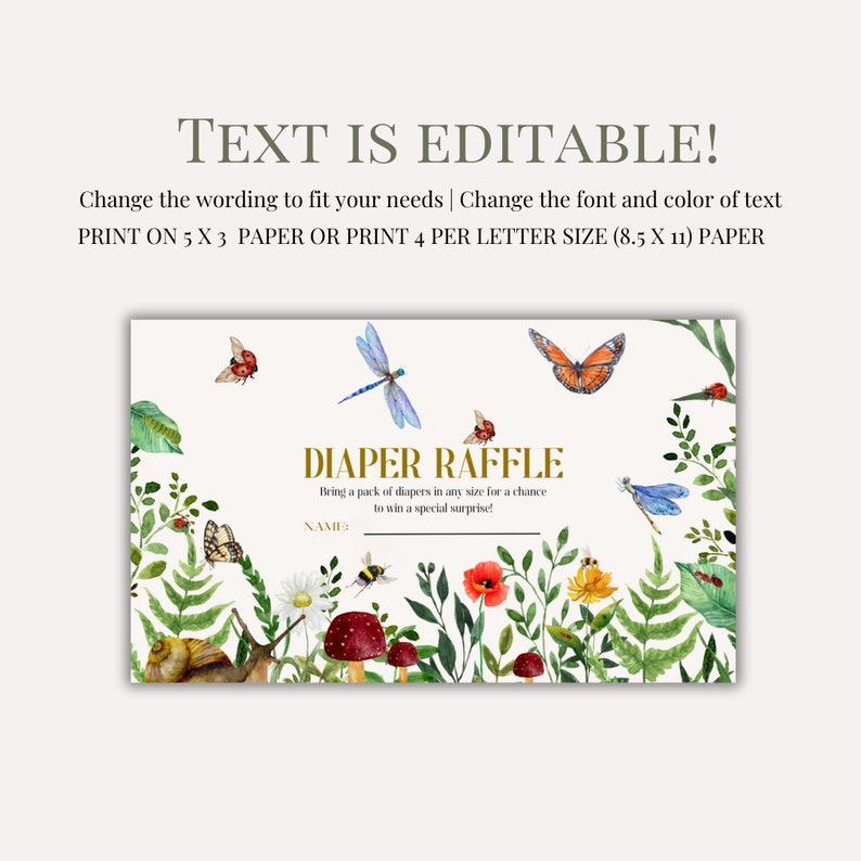 Love Bugs Baby Shower Invitation Bundle: Butterfly, Bees ( Digital ...