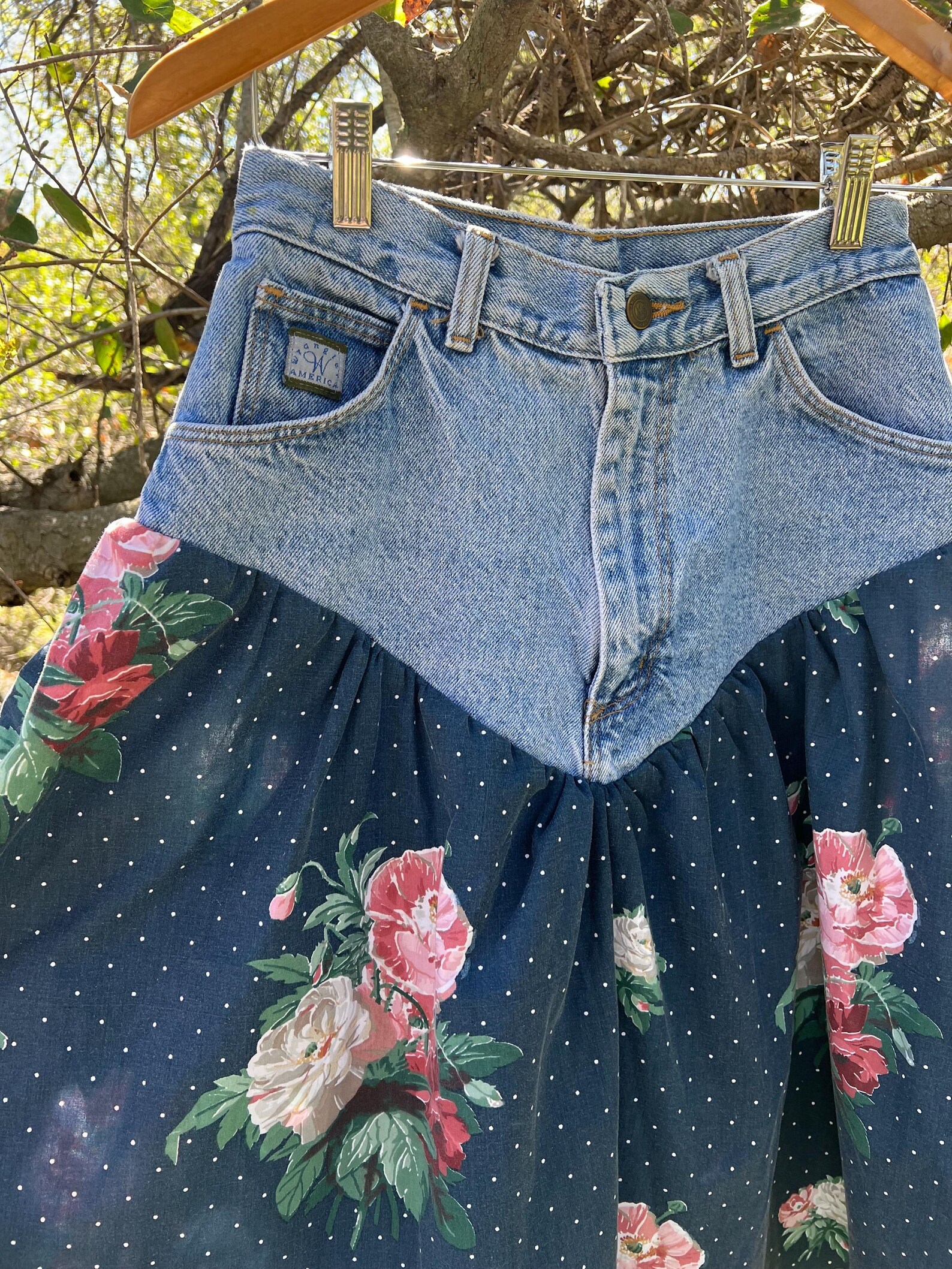 Bloom Denim Skirt
