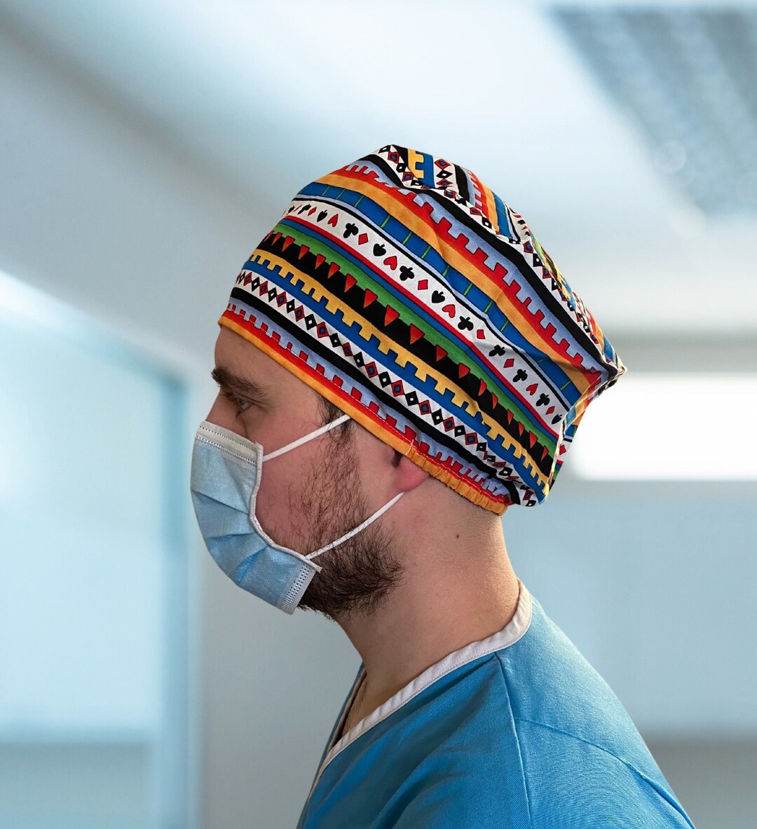 Fun Cards Theatre Hats or Scrub Caps for Medical, Doctors, Nurses, ODP