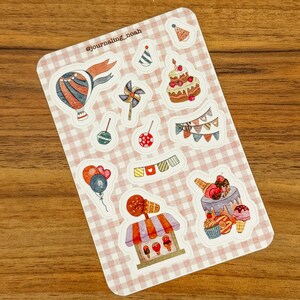Feier-Stickerbogen von Journaling Noah