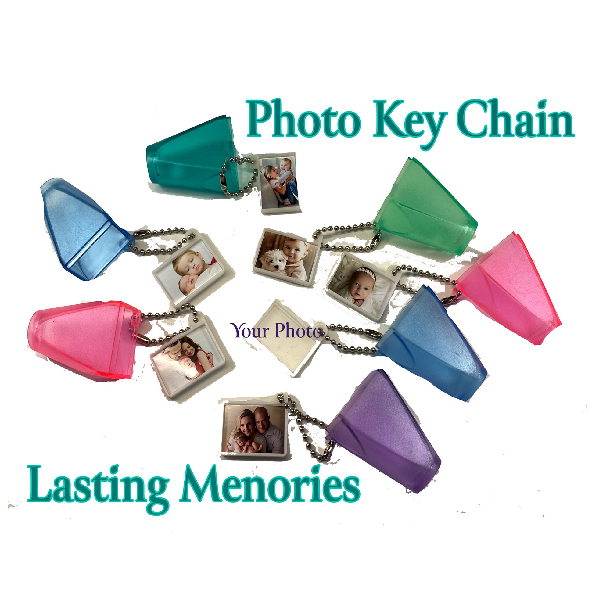 Photo Viewer Keychains Send Us Your Photo - Small Photo Viewer Key Chain, Mini Retro Picture ...