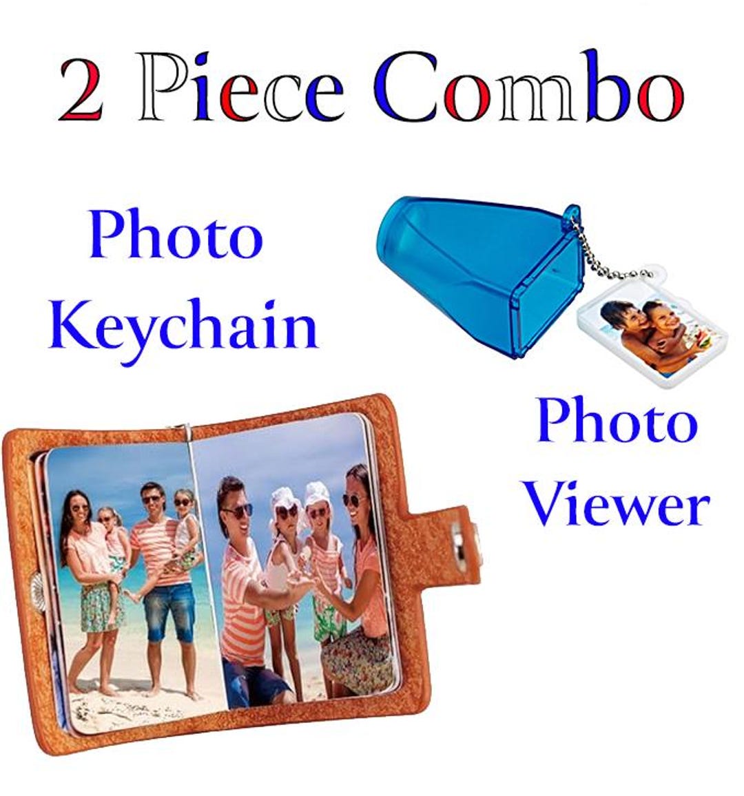 Photo Viewer Keychains Send Us Your Photos - 2 Piece Combo - Photo Viewer & Mini 10 Photo Key ...