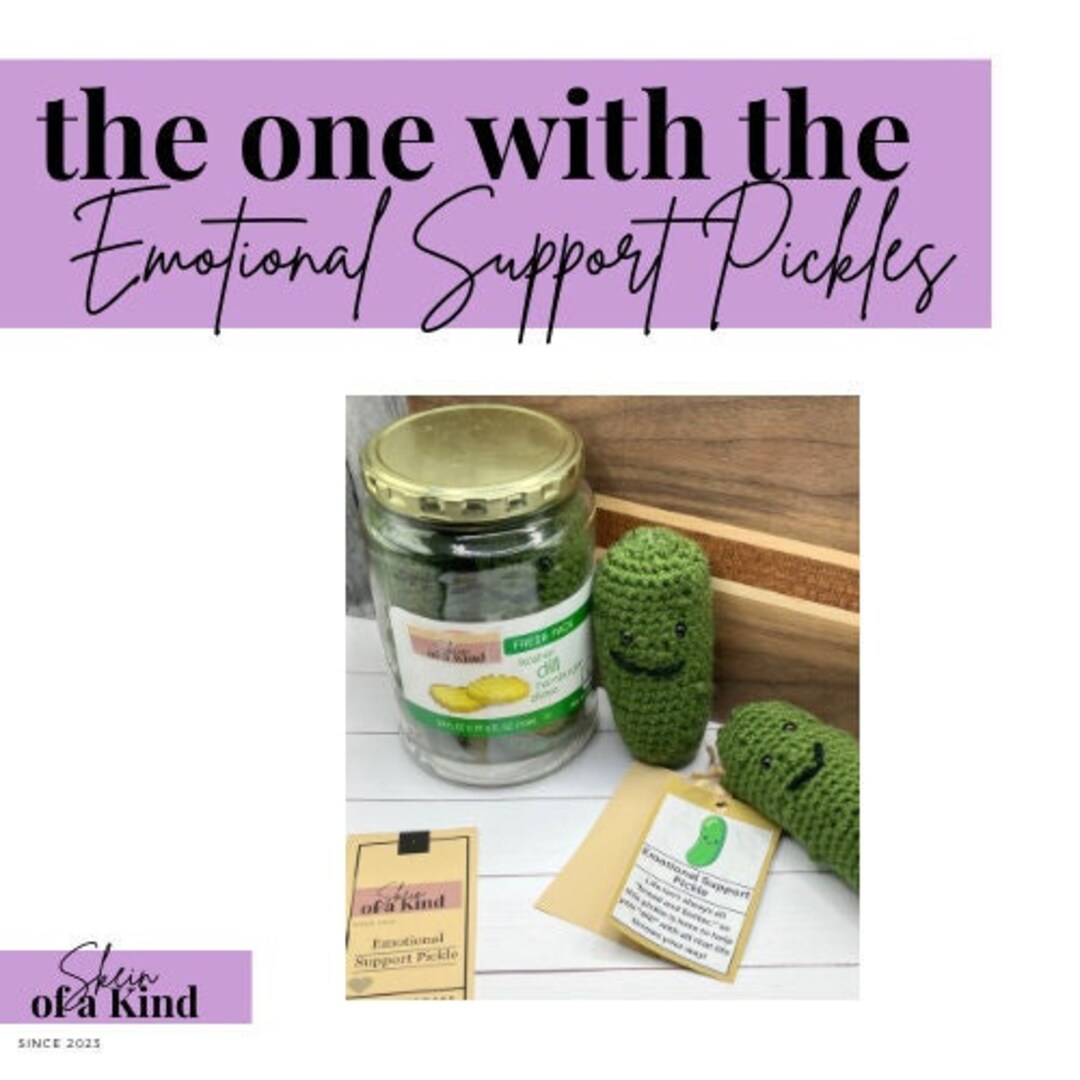 Pickles Emotional Support Pickle Pickle Toy Pickle Gifts Etsy