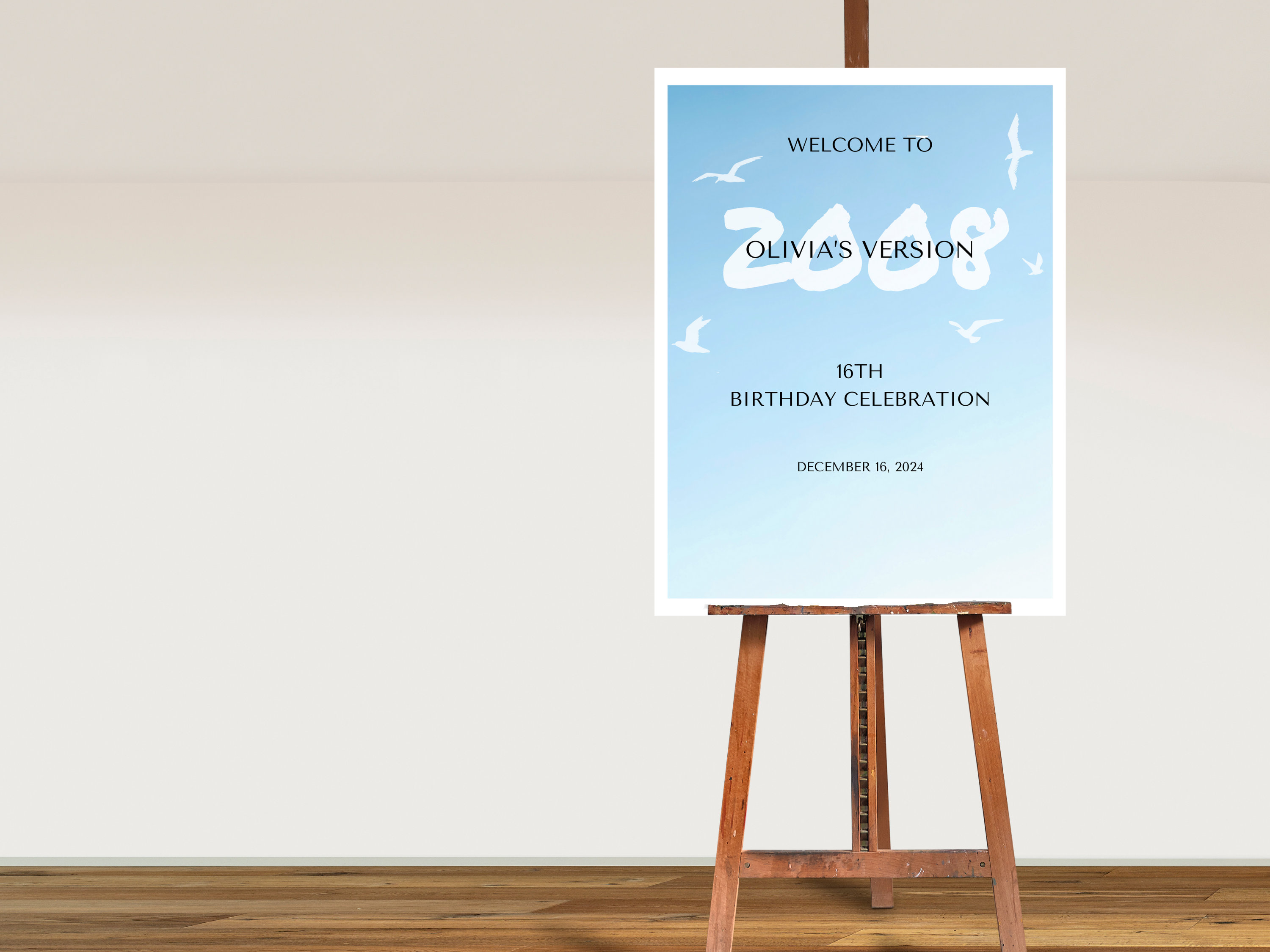 1989 Themed Party Bundle Printables Birthday Set Girl Version Blue Bday ...