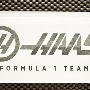 Formula One Team Etched on Glass Tile