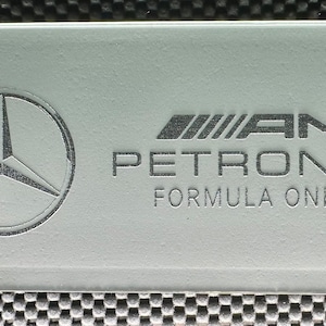 Formula One Team Etched on Glass Tile