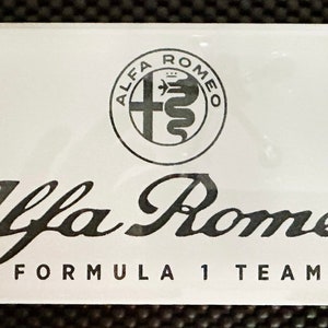 Formula One Team Etched on Glass Tile