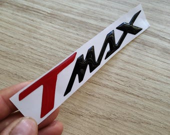 3D T MAX black resin sticker