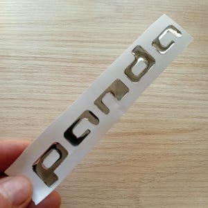 Adesivo resinato 3D logo fiat Panda