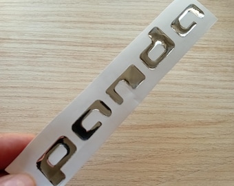3D resin sticker logo fiat Panda