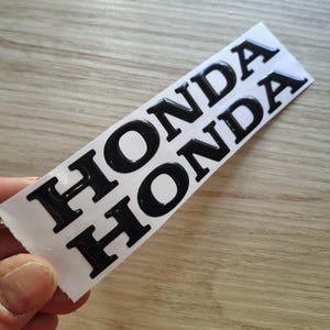 Coppia adesivi resinati 3D Honda logo.